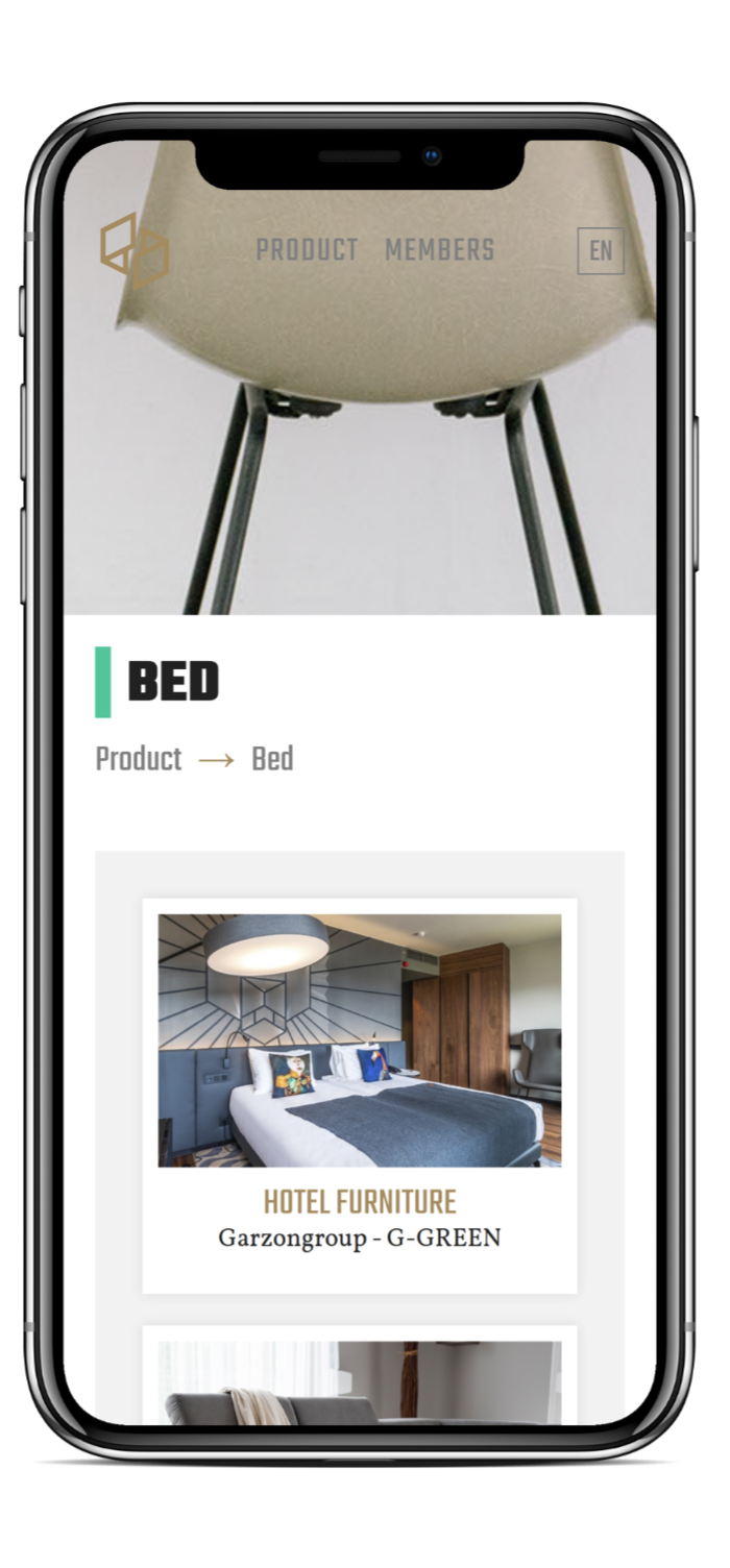 lignogroup.eu site on an iPhone