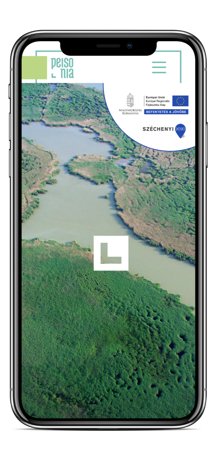 peisonia.hu site on an iPhone