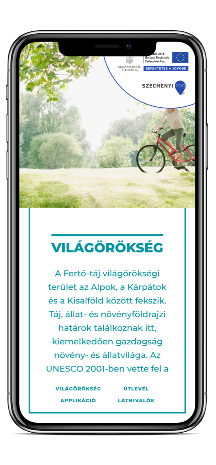 peisonia.hu site on an iPhone